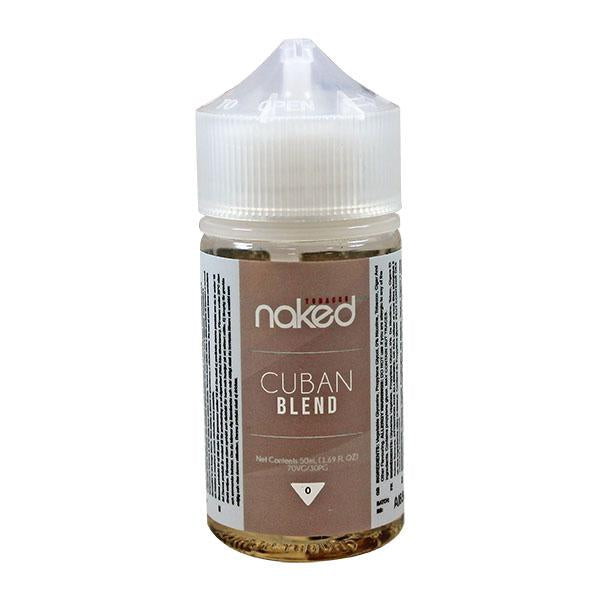 Naked 100 Tobacco Cuban Blend 0mg 50ml Shortfill E-Liquid