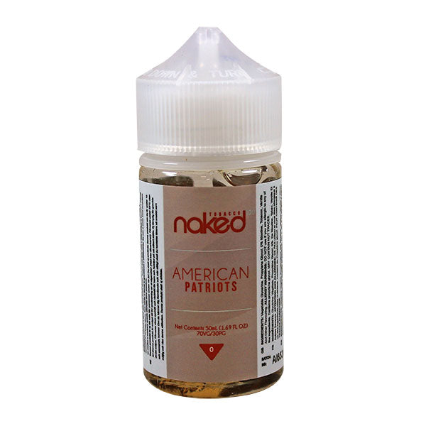 Naked Tobacco American Patriots 0mg 50ml Shortfill E-Liquid