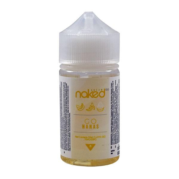Naked 100 Cream Go Nanas 0mg 50ml Shortfill E-Liquid