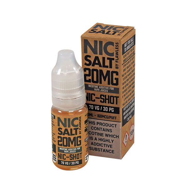 Nic Salt - Nic Shot By Flawless Nic Salt 20mg - 10ml