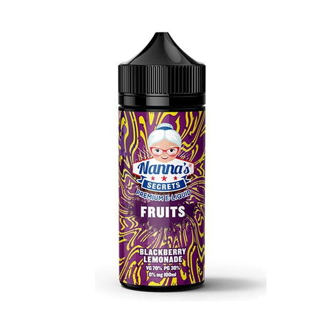 Nanna's Secret Fruits Blackberry Lemonade 100ml Shortfill