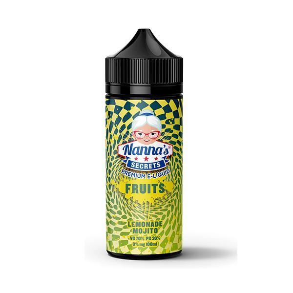 Nanna's Secret Fruits: Lemonade Mojito 0mg 100ml Shortfill E-Liquid