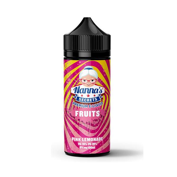 Nanna's Secret Fruits: Pink Lemonade 0mg 100ml Shortfill E-Liquid