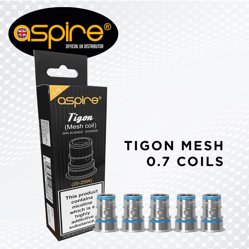 Aspire Tigon Replacement Atomizer Mesh Coil 0.7Ω 5pk