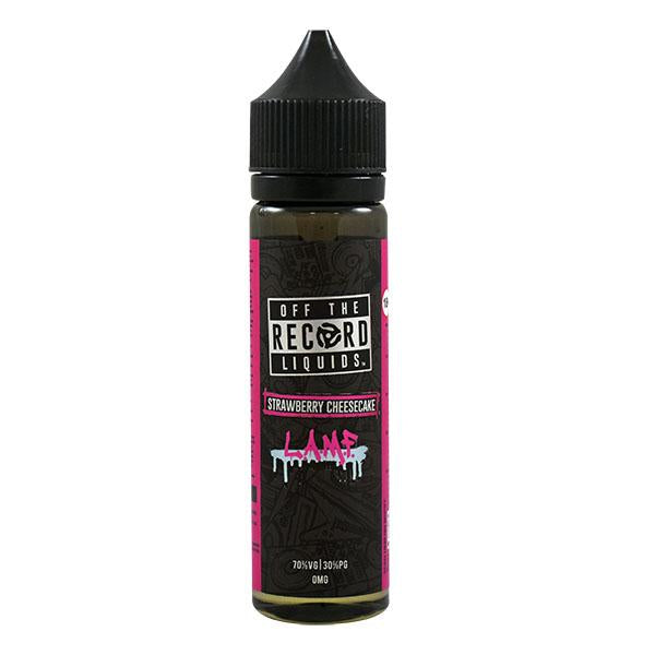 OFF THE RECORD ELIQUIDS BY DADDY'S VAPOR - L.A.M.F. STRAWBERRY CHEESECAKE 0MG 50ML Shortfill