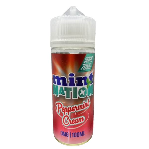 Peppermint Cream By Mint Nation E-Liquid 0mg Shortfill - 100ml