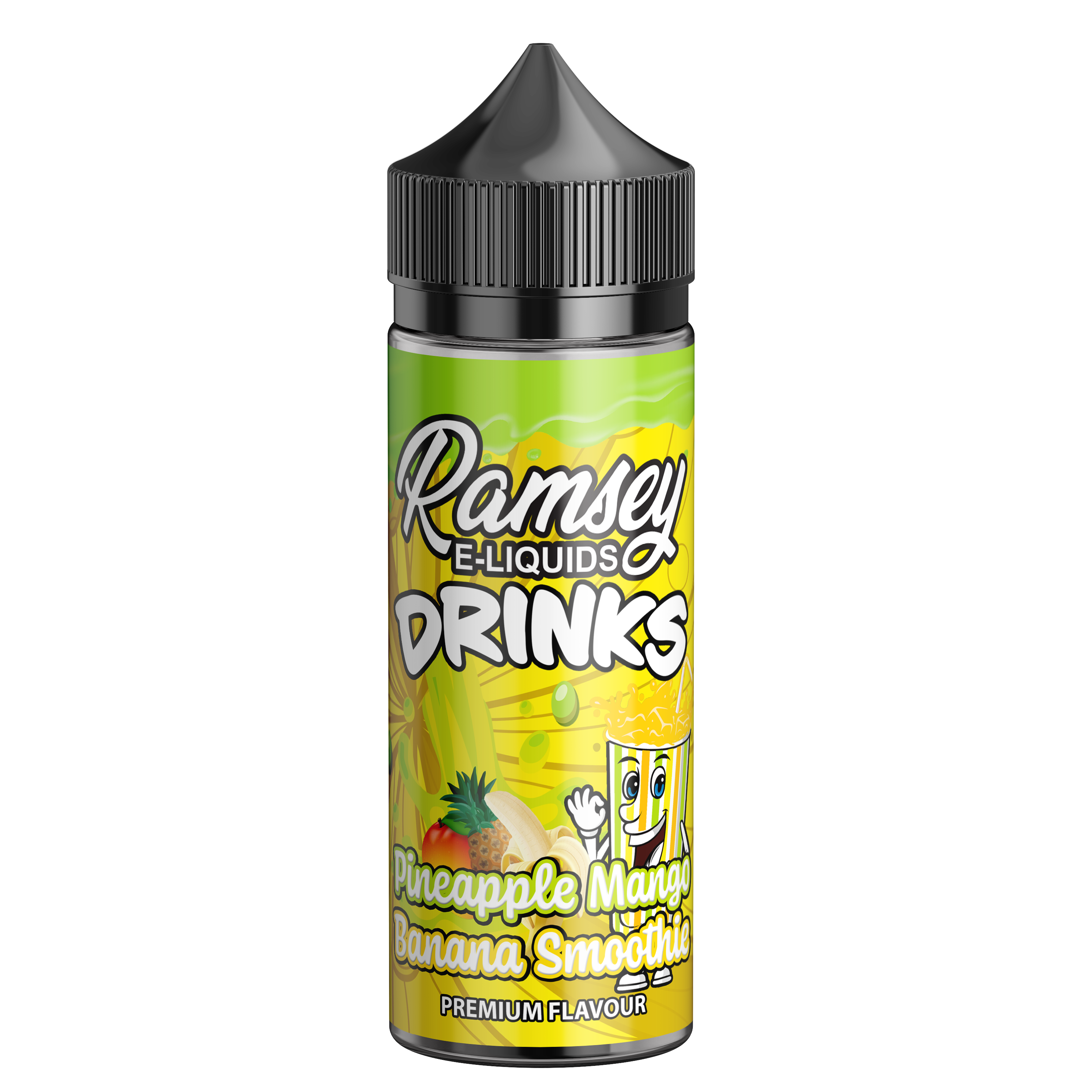 Ramsey E-Liquids Drinks Pineapple Mango Banana Smoothie 100ml Shortfill