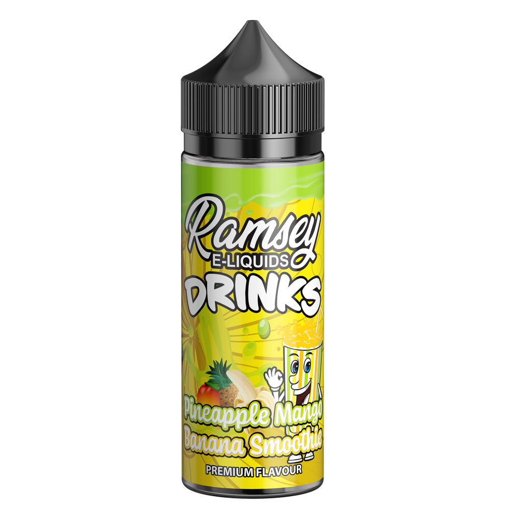 Ramsey E-Liquids Drinks Pineapple Mango Banana Smoothie 100ml Shortfill