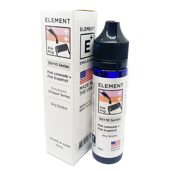 Element Emulsion: Pink Lemonade & Pink Grapefruit 0mg 50ml Shortfill E-liquid