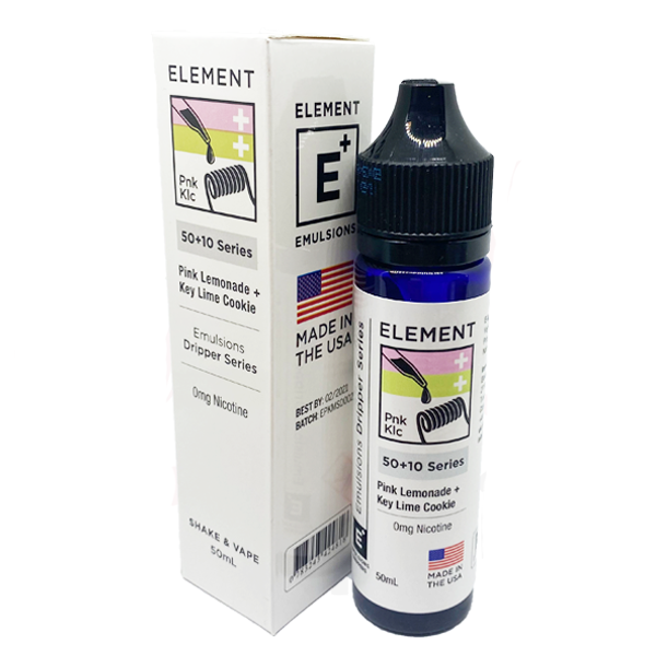 Element Emulsion: Pink Lemonade & Key Lime Cookie 0mg 50ml Shortfill E-liquid