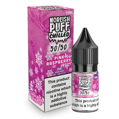 Moreish Puff Chilled 50/50 Pink Raspberry Chilled 10ml E-Liquid