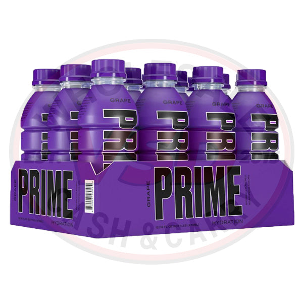 PRIME Hydration Drink Grape Case of 12 (500mlx12)