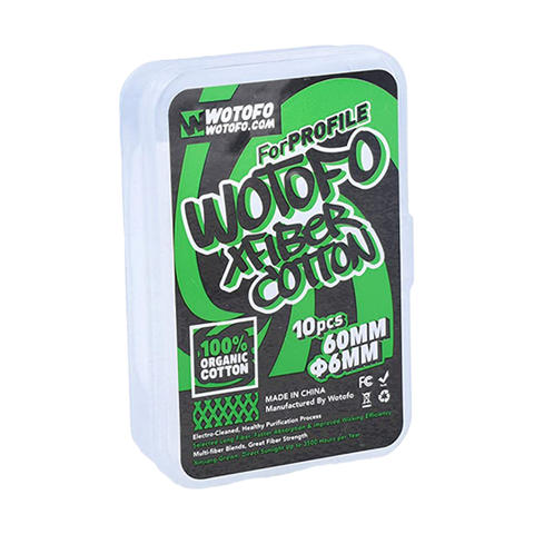 Wotofo Organic Cotton 60mm x 6mm 10pk