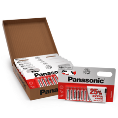 Panasonic AAA R03 Zinc Carbon Batteries 48pk