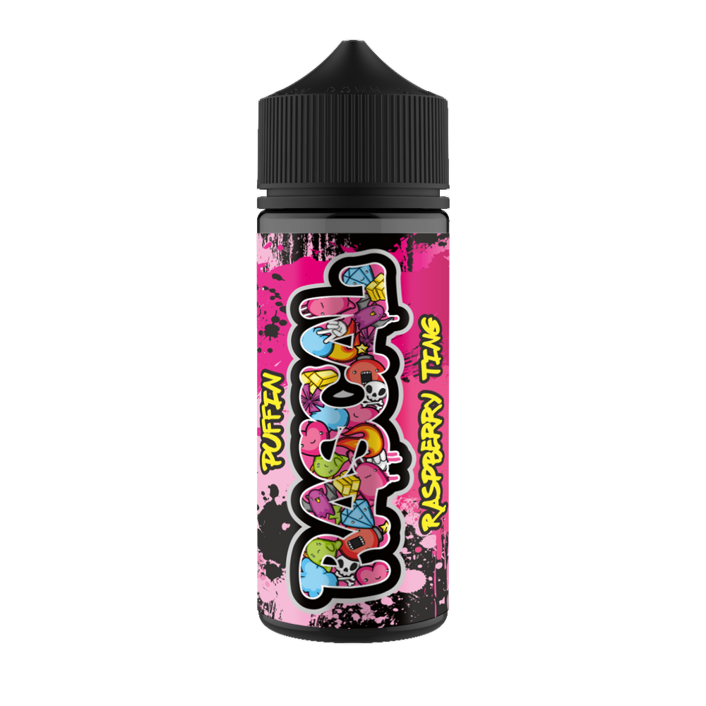 Puffin Rascal Raspberry Ting 100ml Shortfill