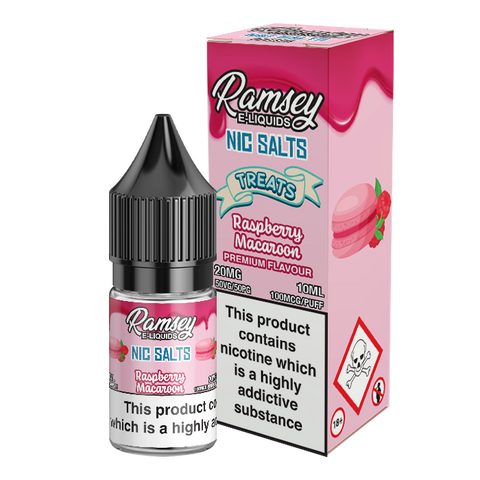 Ramsey E-Liquids Raspberry Macaroon 10ml Nic Salt