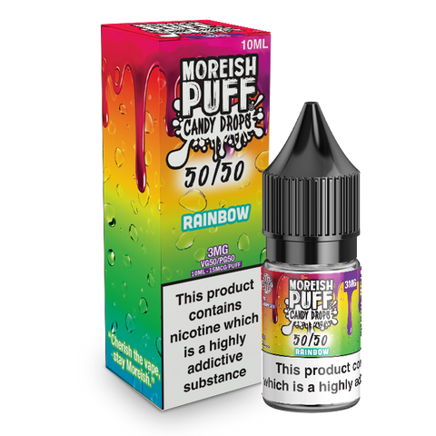 Moreish Puff Candy Drops 50/50 Rainbow Candy Drops 10ml E-Liquid