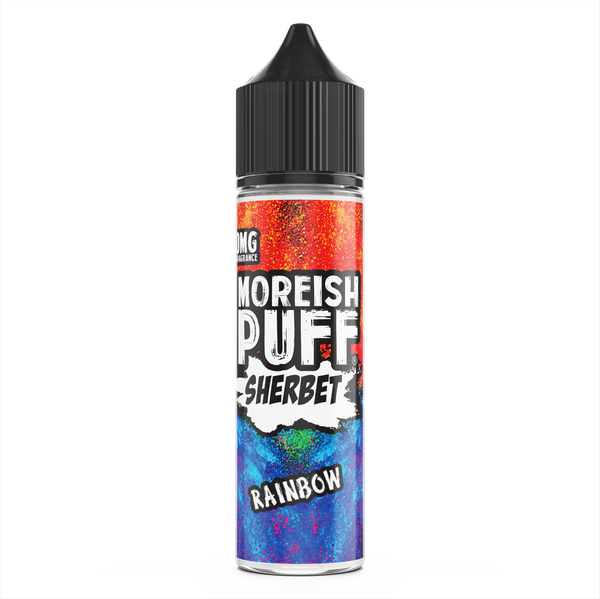 Moreish Puff Sherbet: Rainbow Sherbet 0mg 50ml Short Fill E-Liquid