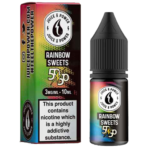 Juice N Power 50:50 Rainbow Sweet 10ml E-Liquid