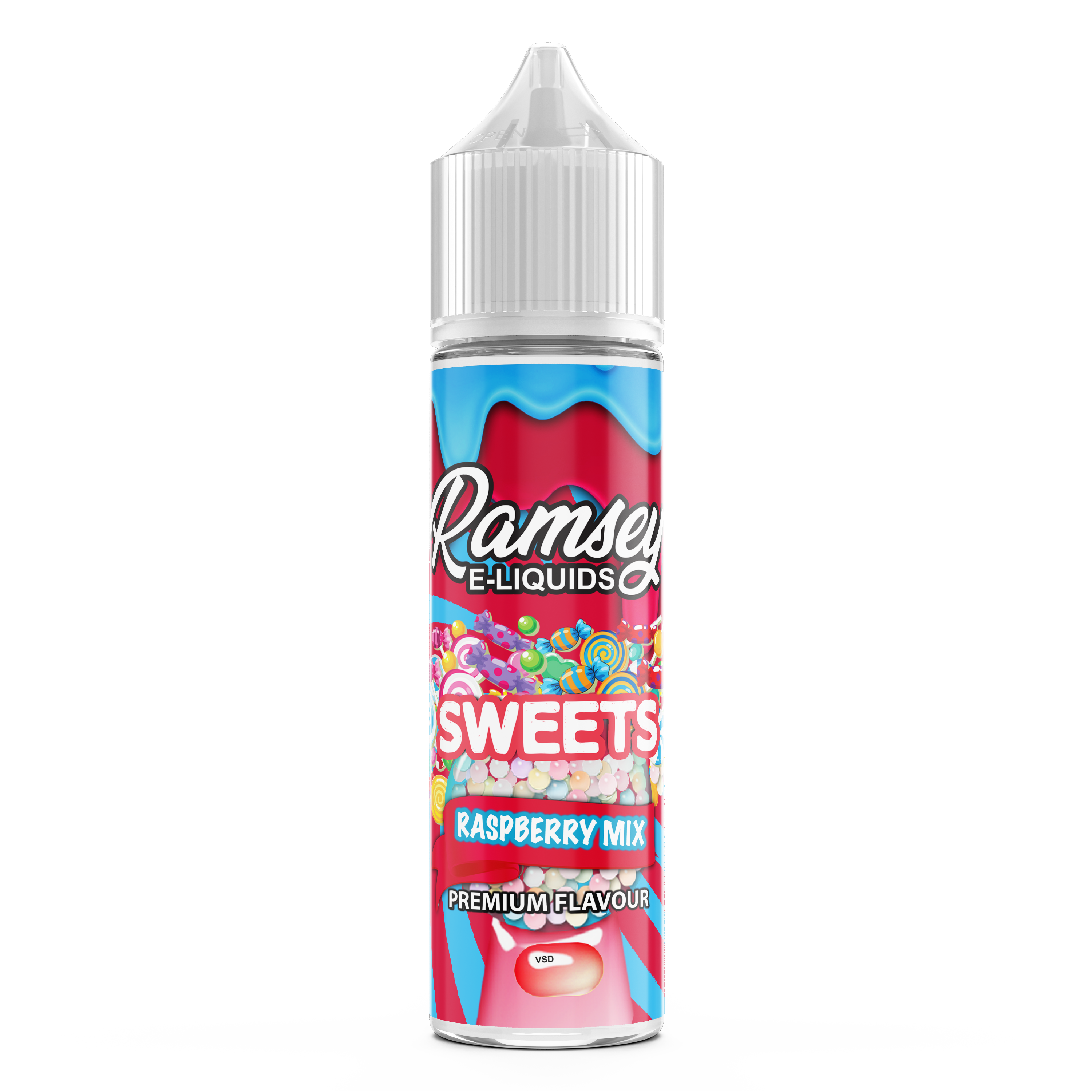 Ramsey E-Liquids Sweets: Raspberry Mix 0mg 50ml Shortfill E-Liquid