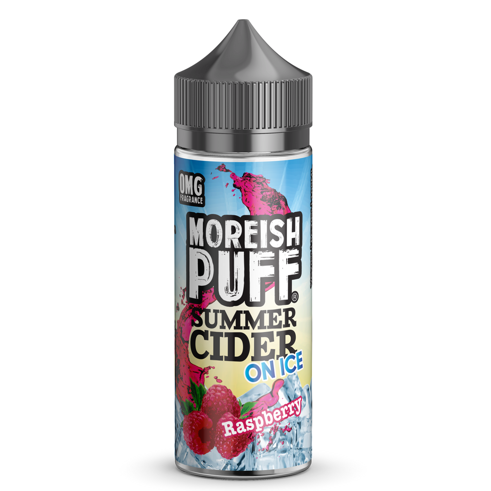 Moreish Puff Summer Cider on Ice Raspberry 100ml Shortfill