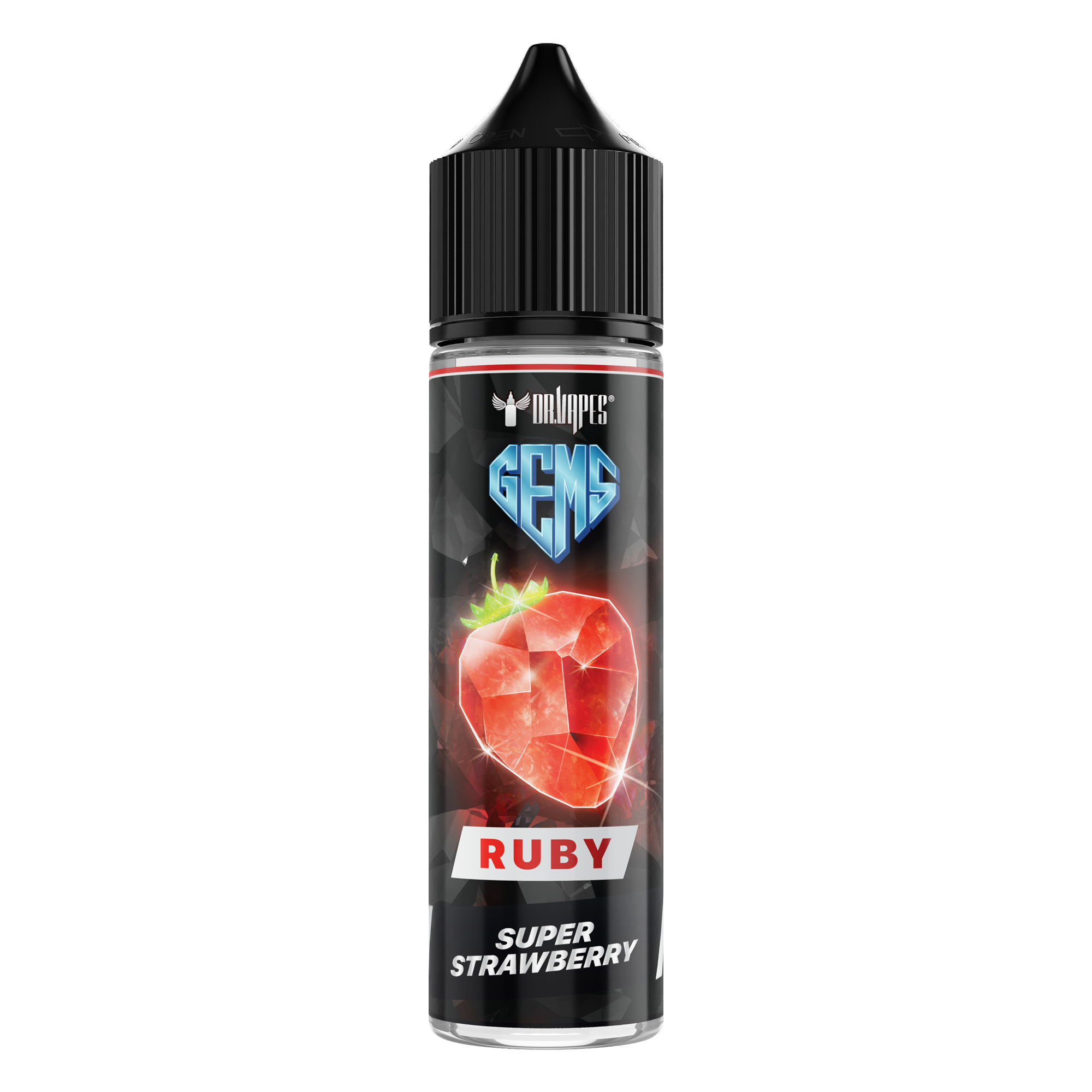 Dr Vapes Gems Ruby Super Strawberry 0mg 50ml Shortfill