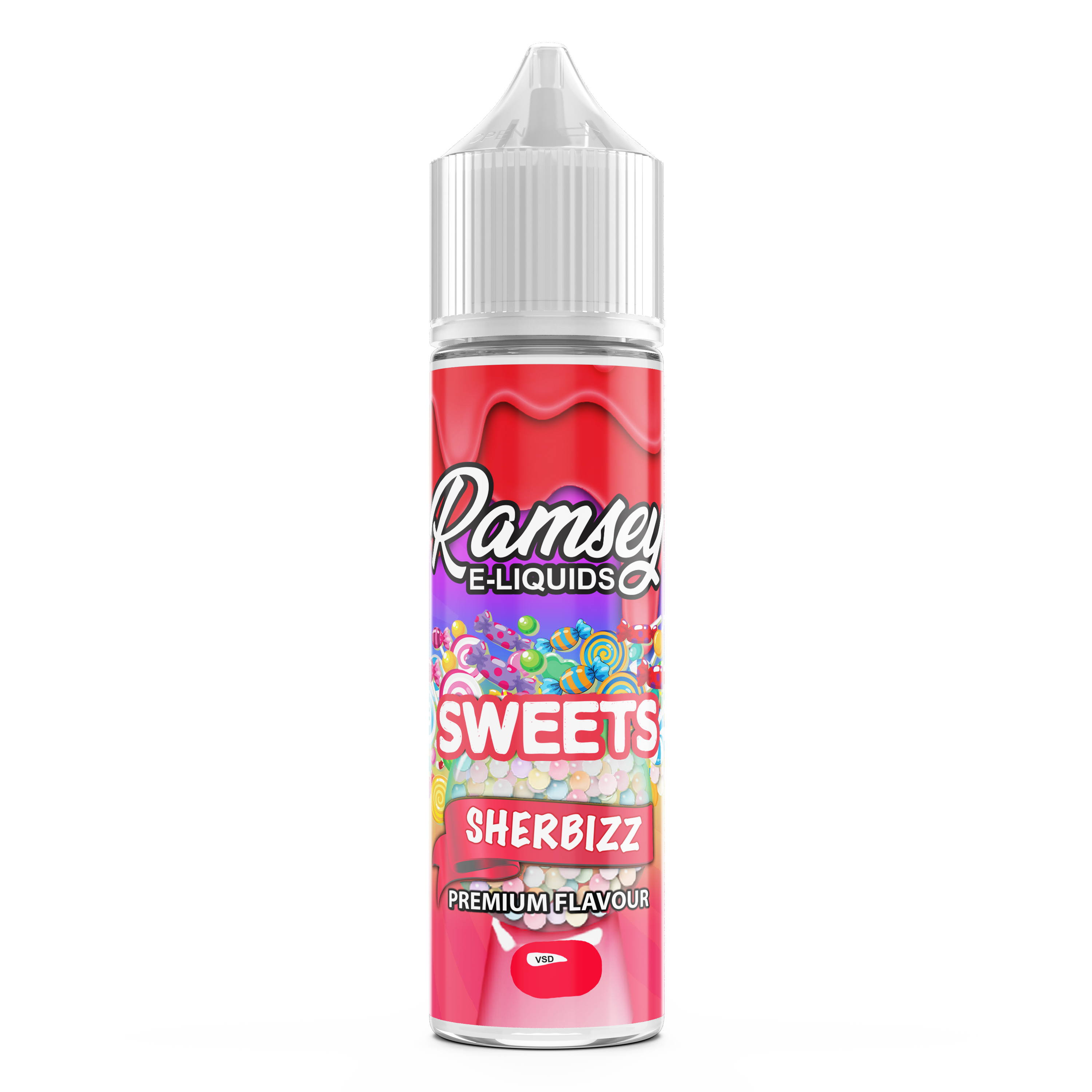 Ramsey E-Liquids Sweets: Sherbizz 0mg 50ml Shortfill E-Liquid