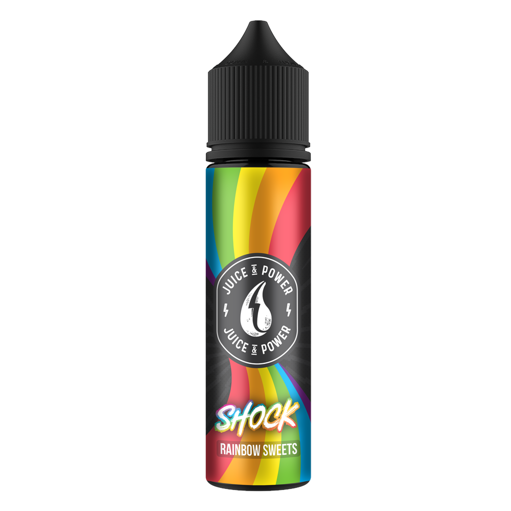 Juice N Power Shock Rainbow Sweets 0mg 50ml Shortfill E-Liquid
