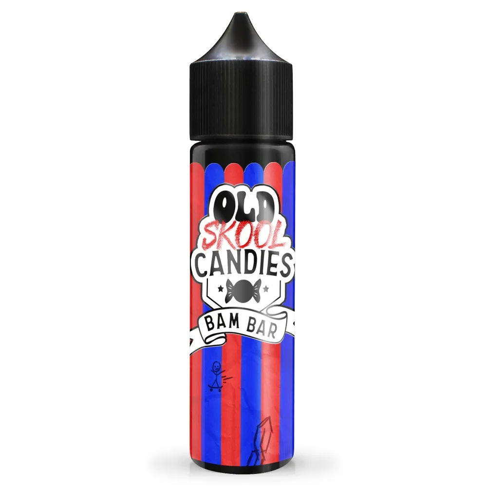 Old Skool Candies: Bam Bar 0mg 50ml Shortfill E-Liquid