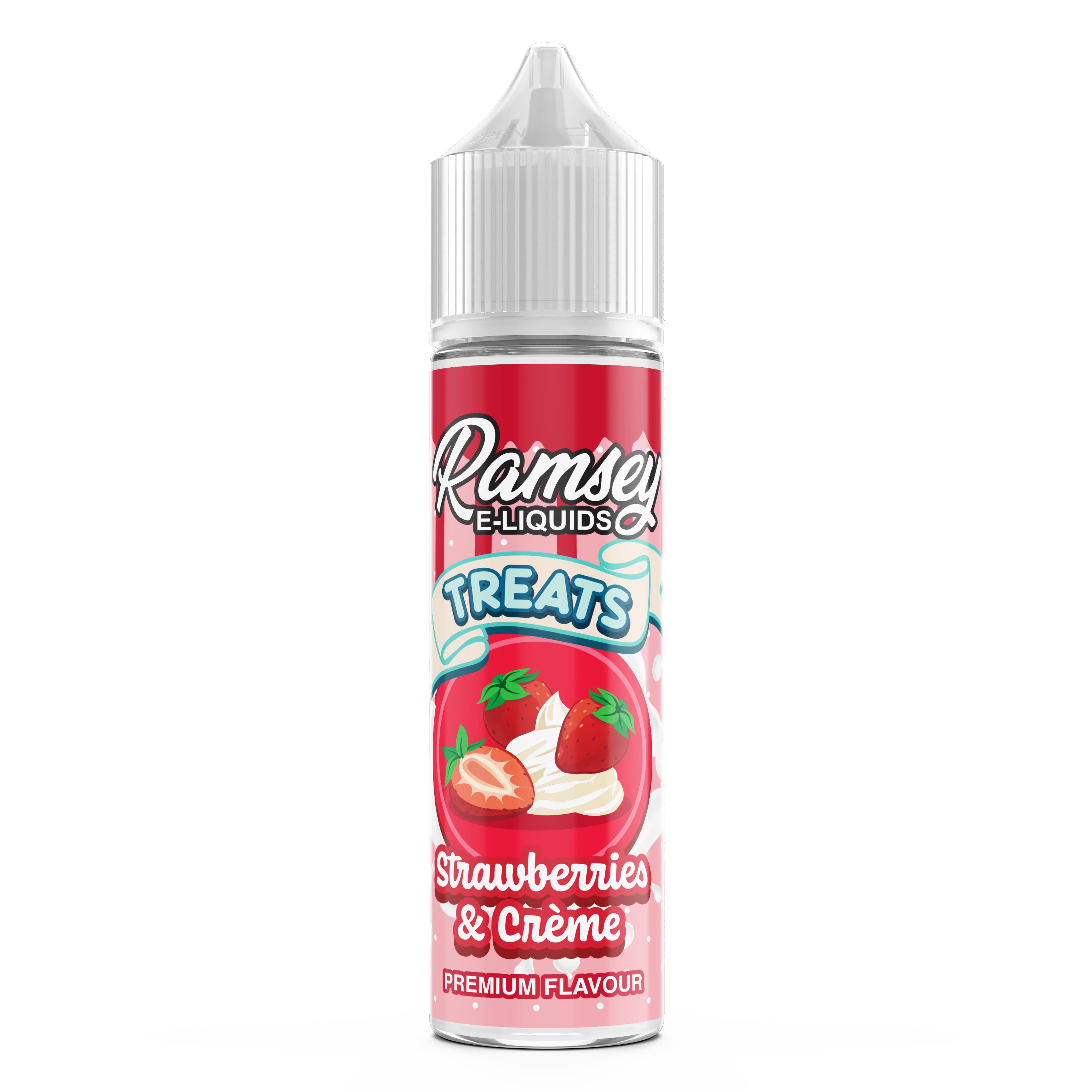 Ramsey E-Liquids Treats Strawberries & Cream 0mg 50ml Shortfill E-Liquid