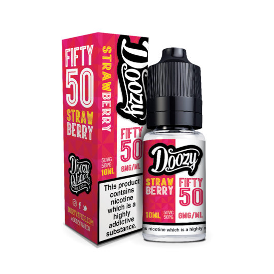 Doozy Vape 50/50: Strawberry E-Liquid 10ml