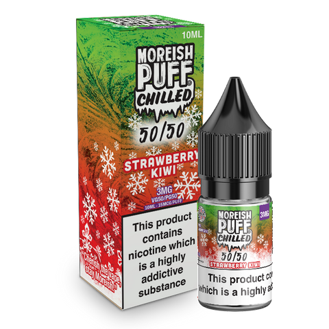 Moreish Puff Chilled 50/50 Strawberry and Kiwi Chilled 10ml E-Liquid