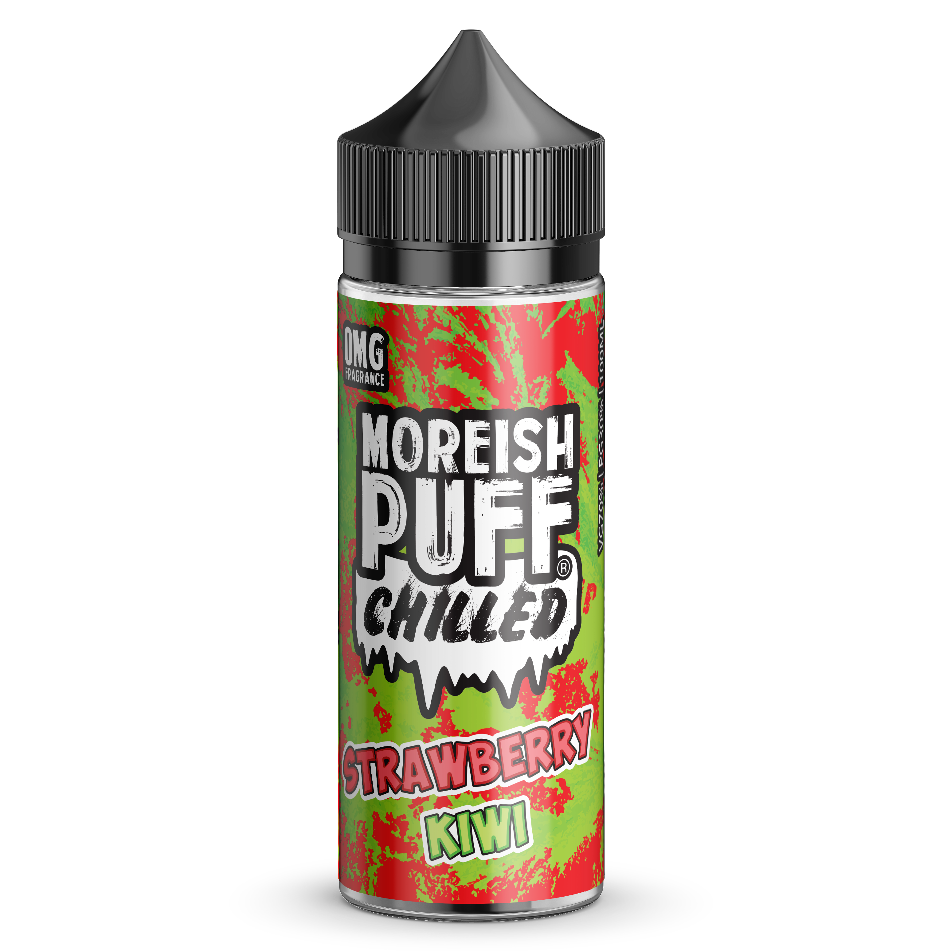 Moreish Puff Chilled: Strawberry and Kiwi Chilled 0mg 100ml Shortfill E-Liquid
