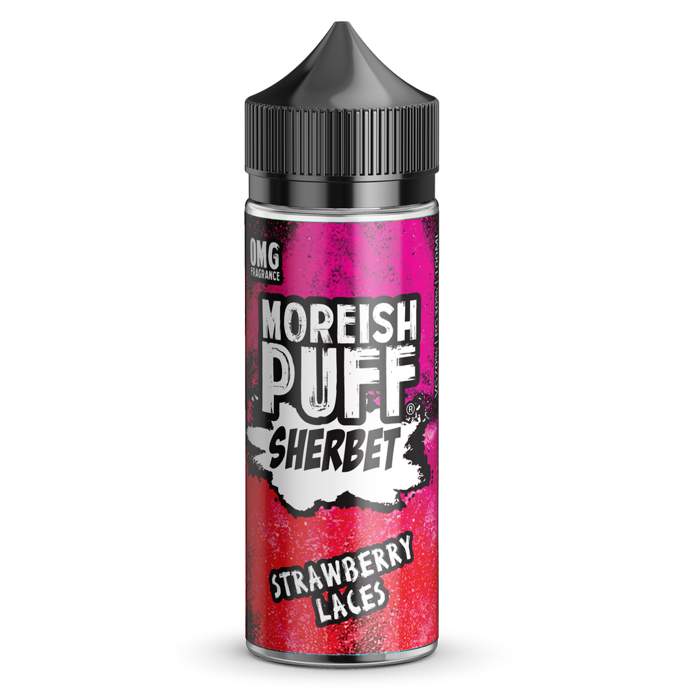 Moreish Puff Sherbet Strawberry Laces 100ml Shortfill