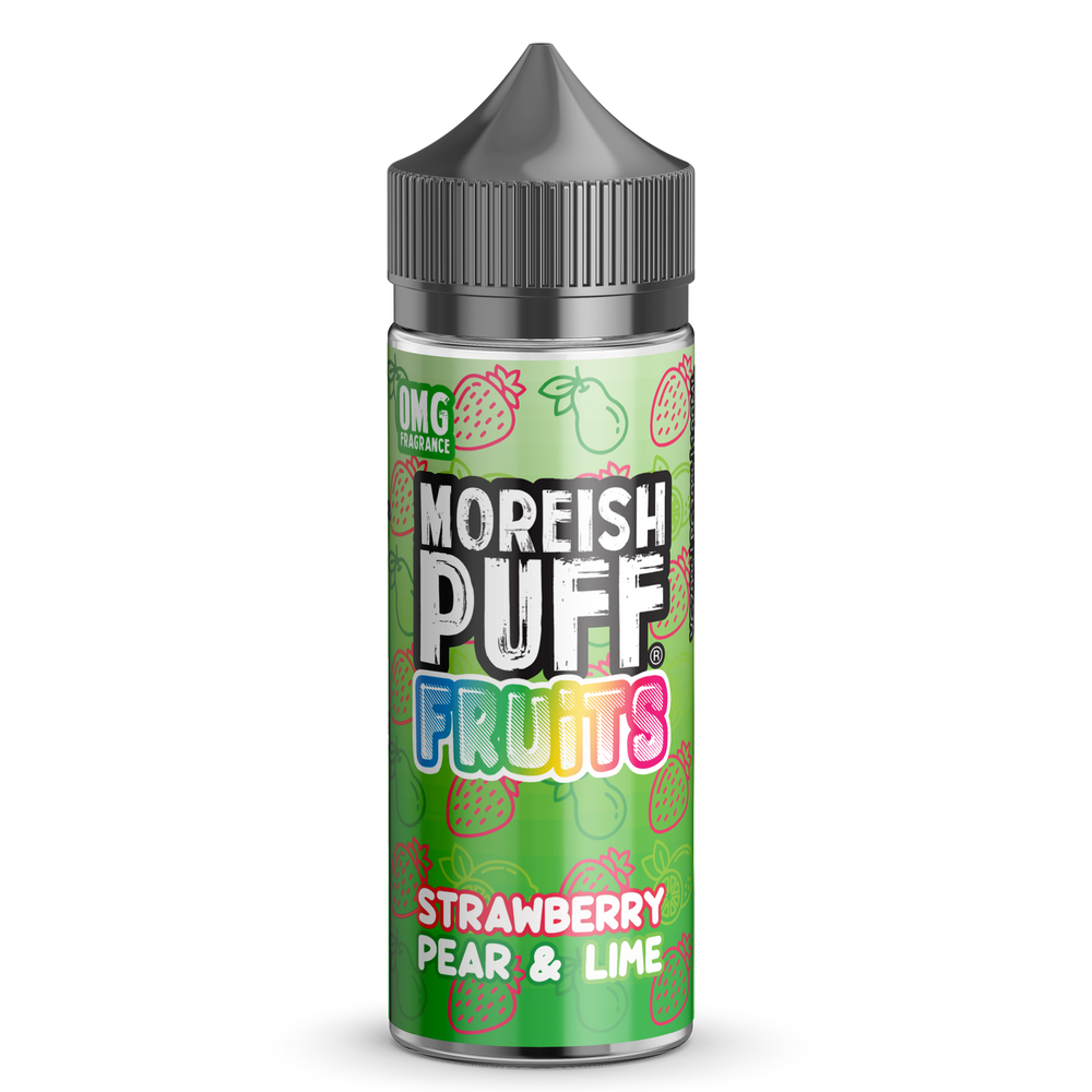 Moreish Puff Fruits Strawberry, Pear & Lime 100ml Shortfill