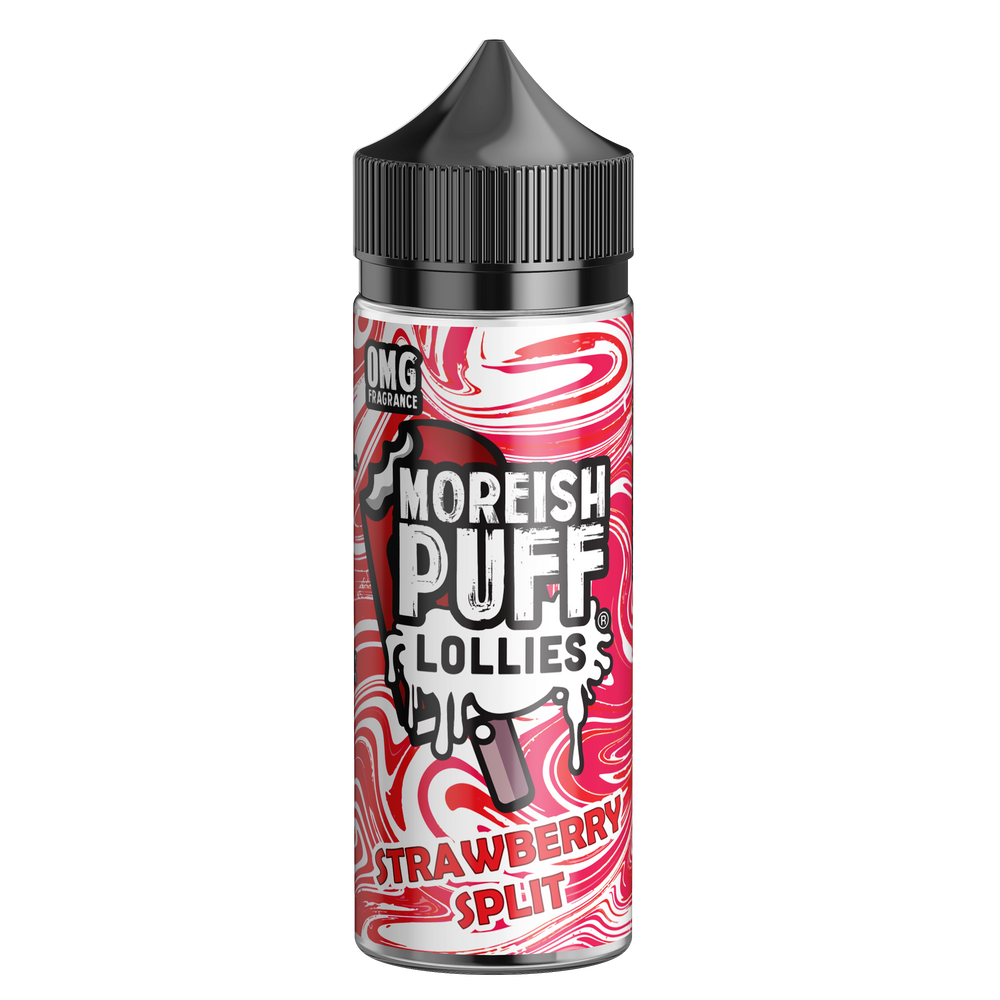 Moreish Puff Lollies Strawberry Split 100ml Shortfill