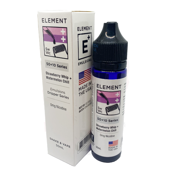 Element Emulsion: Strawberry Whip & Watermelon Chill 0mg 50ml Shortfill E-liquid