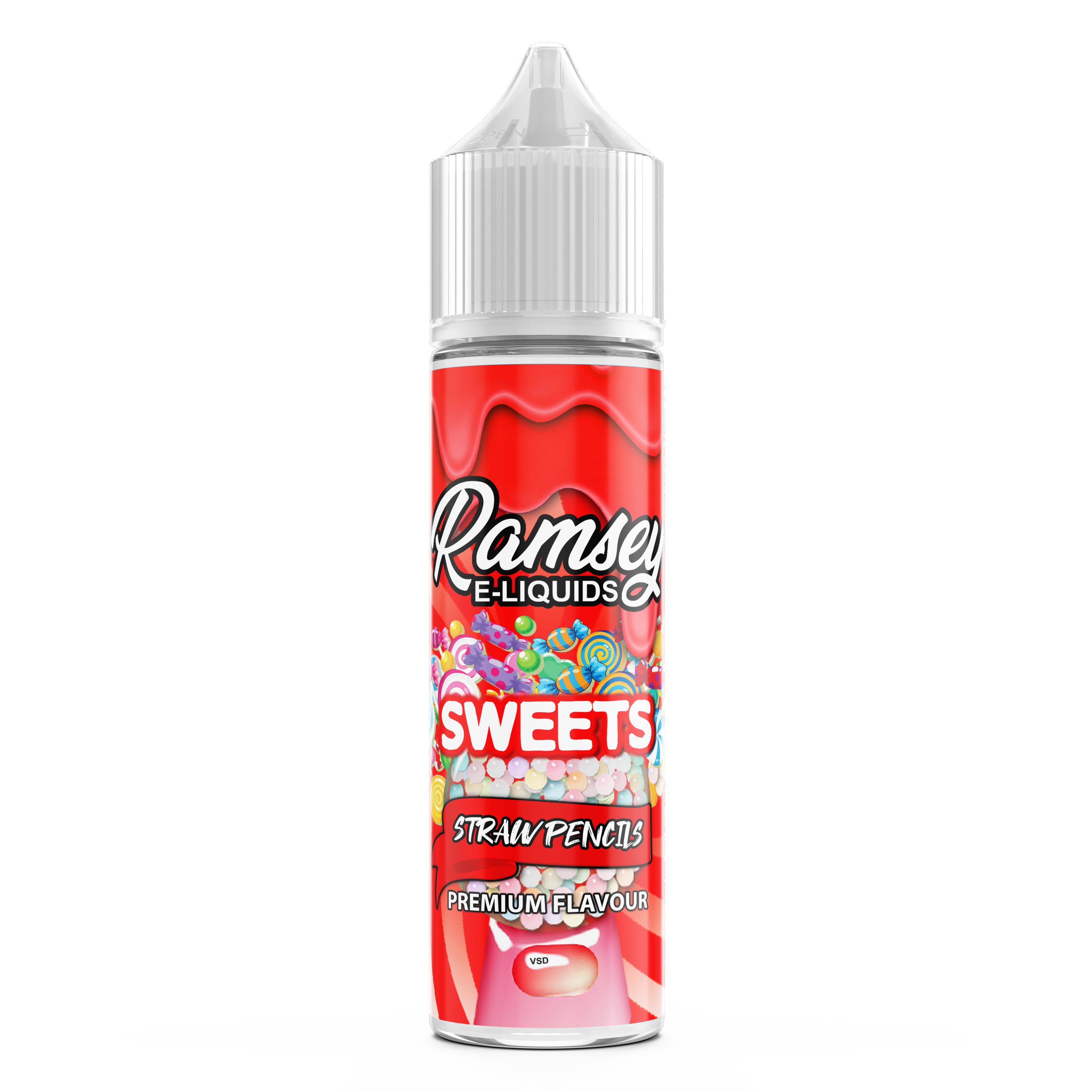 Ramsey E-Liquids Sweets Strawpencils 0mg 50ml Shortfill E-Liquid