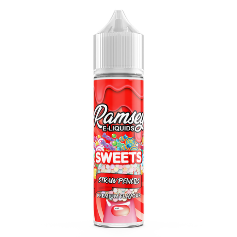 Ramsey E-Liquids Sweets Straw Pencils 50ml Shortfill