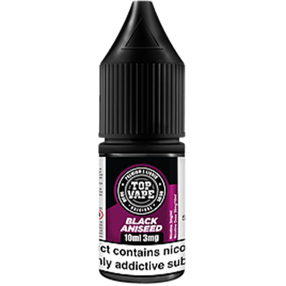 Top Vape 50/50: Black Aniseed 10ml E-Liquid