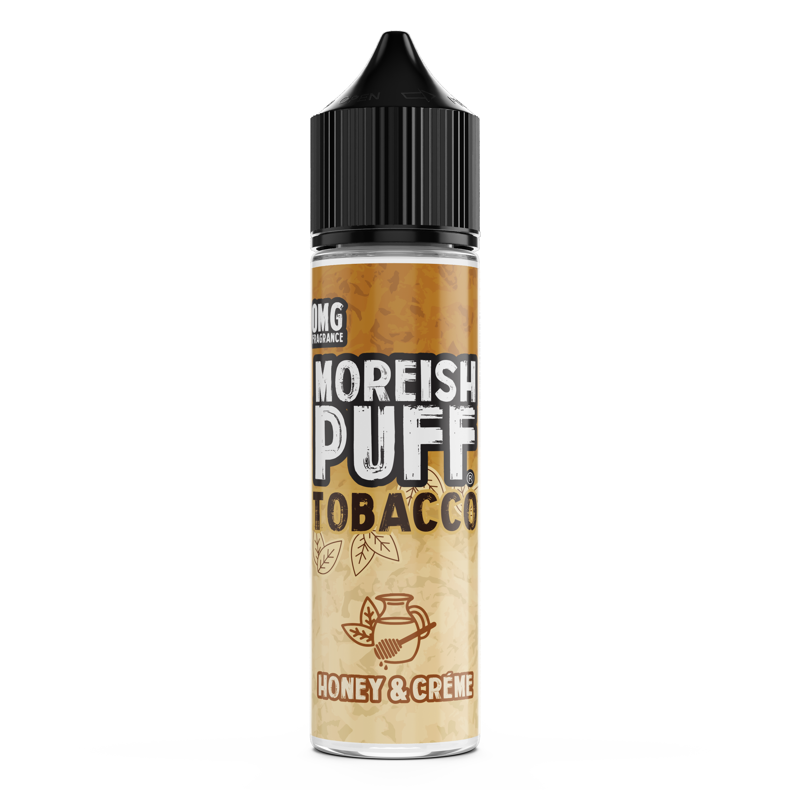 Moreish Puff Tobacco: Honey and Cream Tobacco 0mg 50ml Shortfill E-Liquid