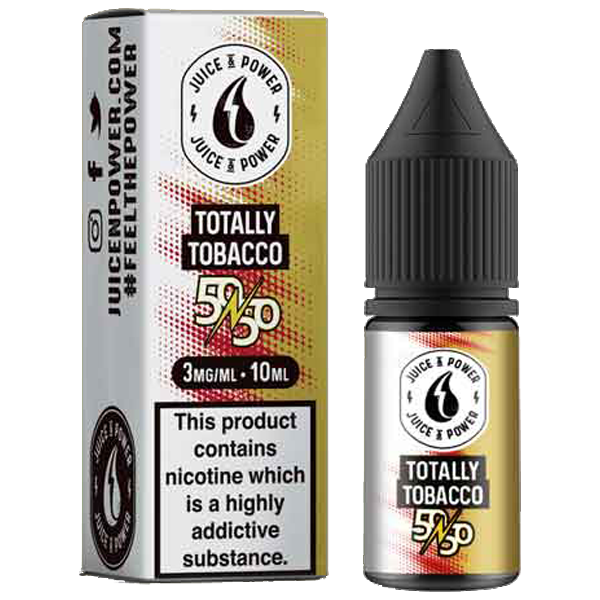 Juice N Power 50:50 Totally Tobacco 10ml E-Liquid