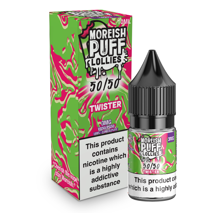 Moreish Puff Lollies 50/50 Twister 10ml E-Liquid
