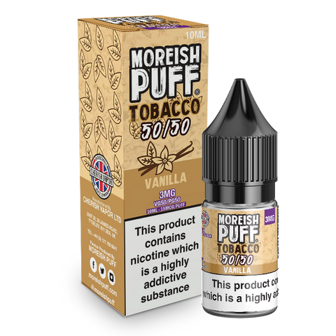 Moreish Puff Tobacco 50/50 Vanilla Tobacco 10ml E-Liquid