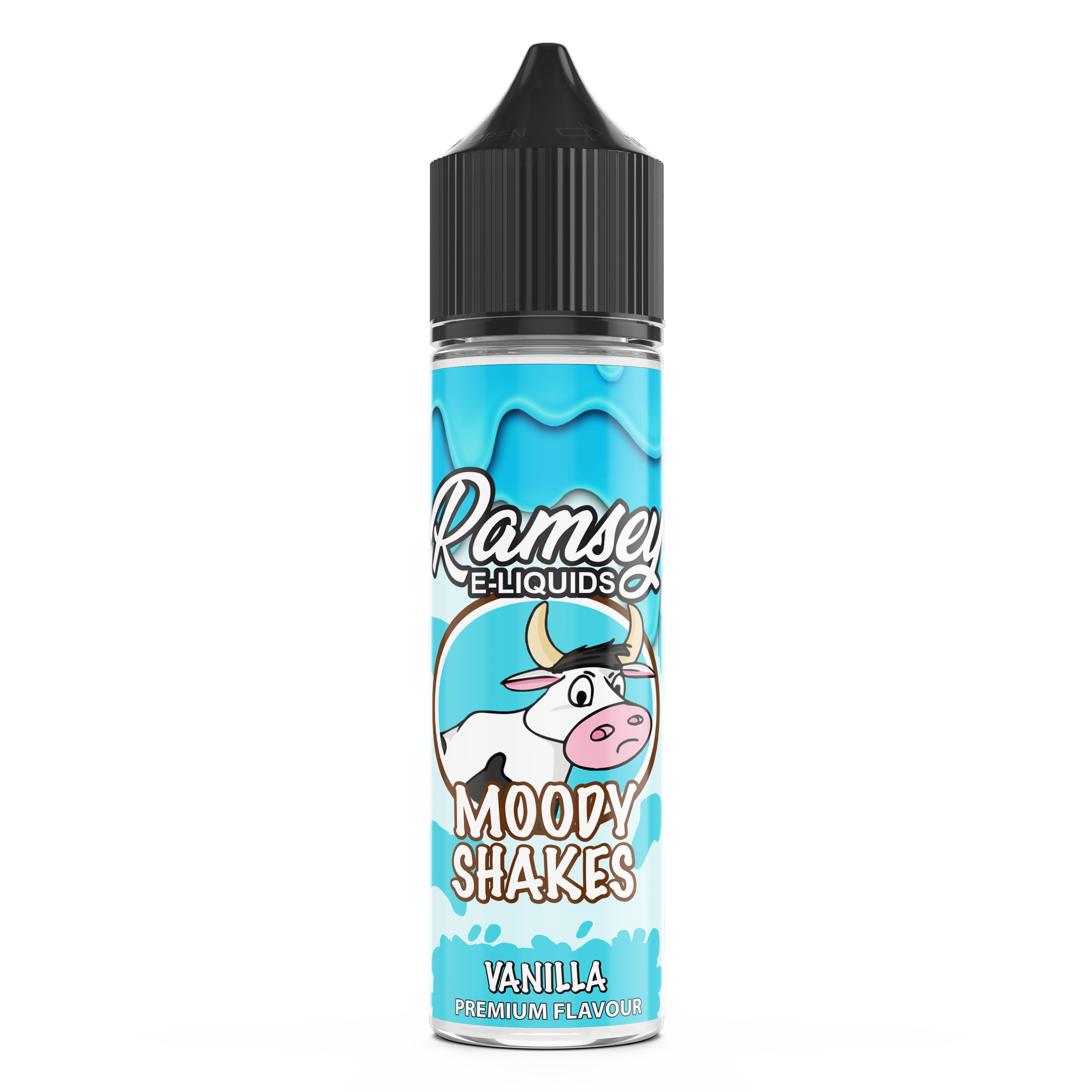 Ramsey E-Liquids Moody Shakes: Vanilla 0mg 50ml Shortfill E-Liquid