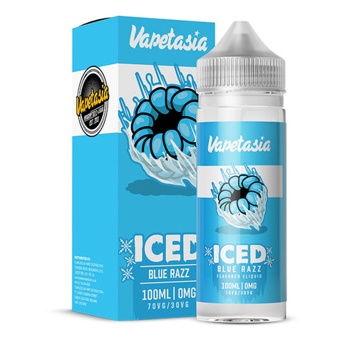 Vapetasia Iced Blue Razz 100ml Shortfill