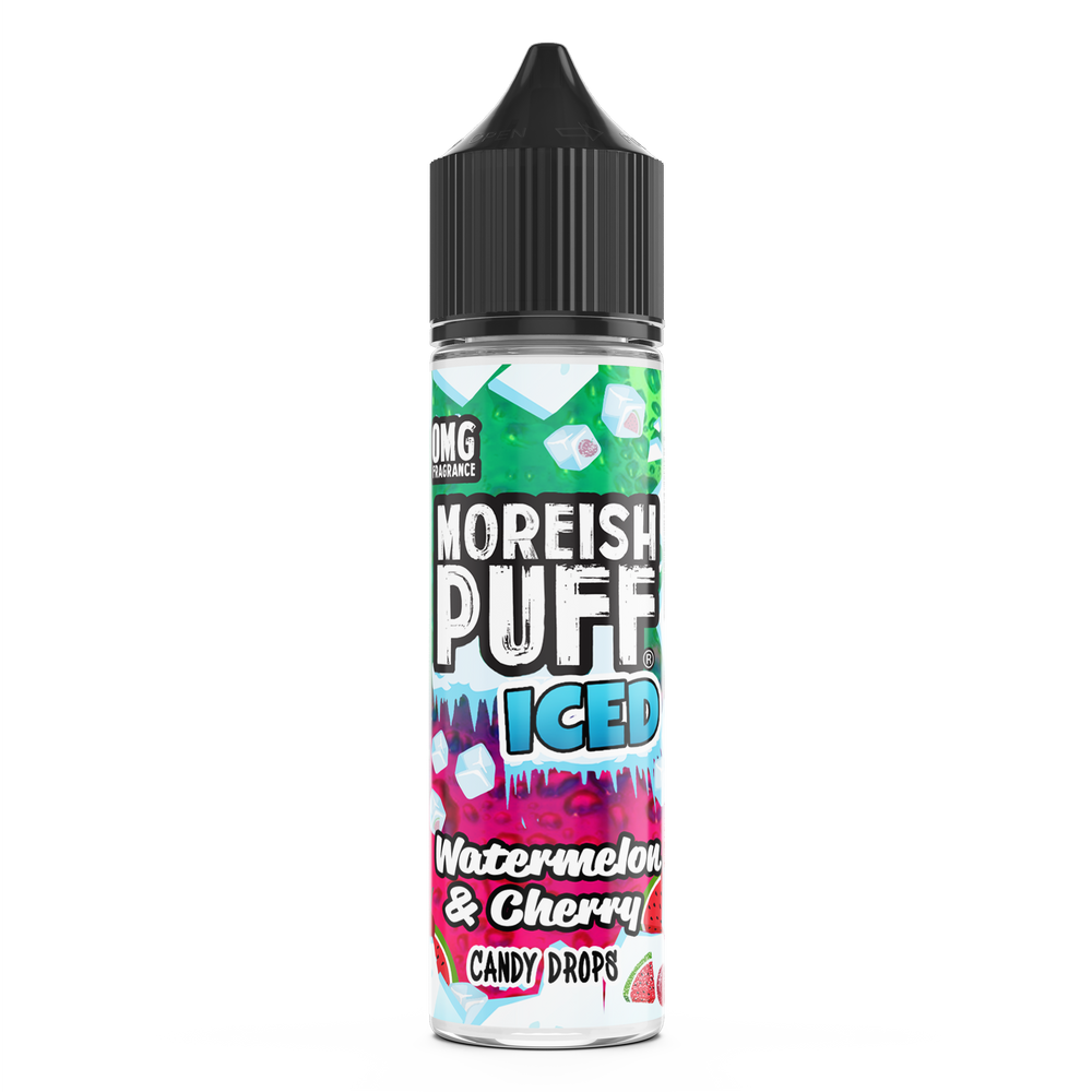 Moreish Puff Iced Watermelon & Cherry Candy Drops 50ml Shortfill