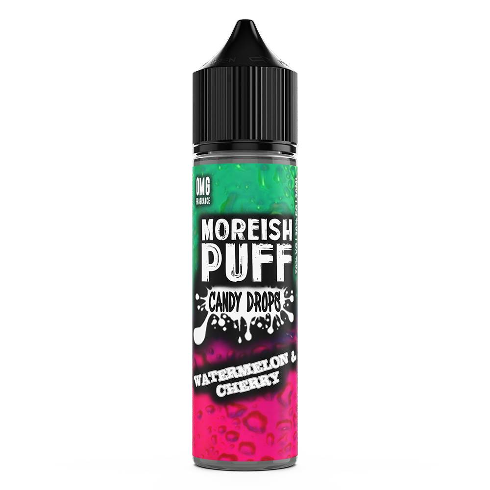 Watermelon & Cherry Candy Drops by Moreish Puff 50ml Shortfill