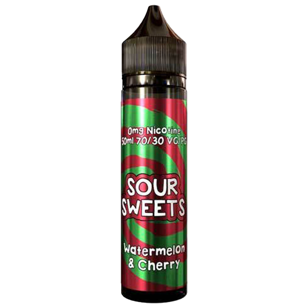 Cornish Liquids Sour Sweets: Watermelon and Cherry E-liquid 50ml Shortfill