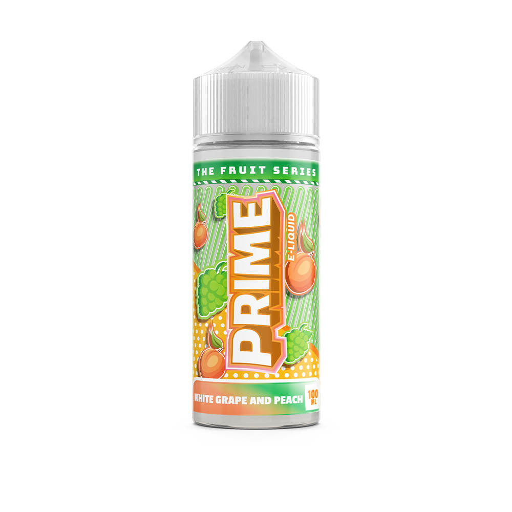 White Grape & Peach E-Liquid by Prime E-Liquids  - Shortfills UK